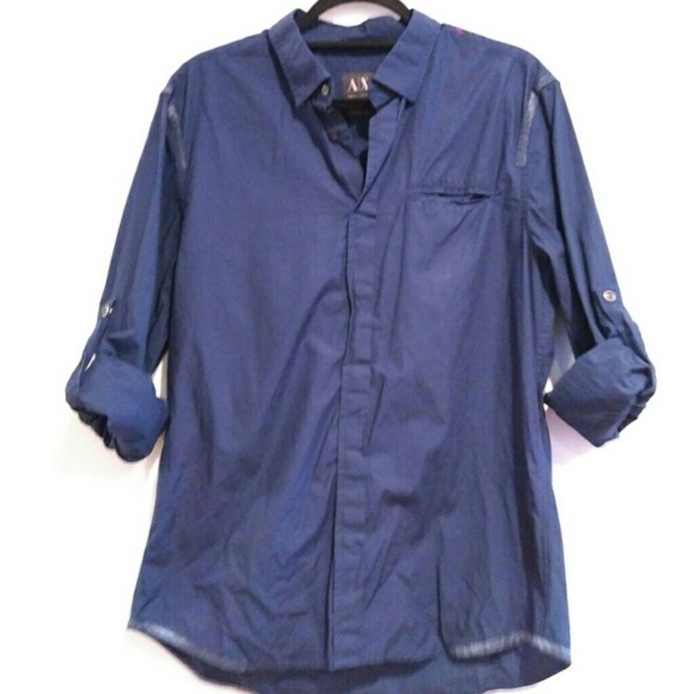 Armani Exchange a/x mens button down shirt - Picture 2 of 8